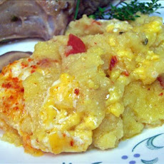 Mamaliga  Cu Branza (Cornmeal Mush With Cheese)