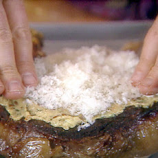 Prime Rib-eye Steaks with Mustard Parmesan Crust