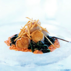 Seared Scallops with Tomato Beurre Blanc