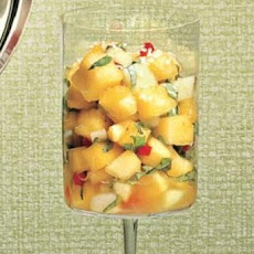 Pineapple, Honeydew, and Mango with Ginger and Fresh Herbs
