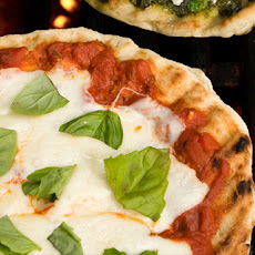 Mozzarella and Fresh Basil Grilled Pizza Recipe