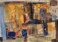 City.
22" x 30".
Mixed Media/Paper.
1998.
Private Collection