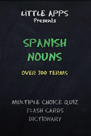 700 SPANISH NOUNS Quiz App