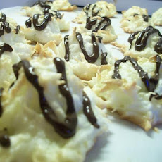 Coconut Macaroons With a Chocolate Topping