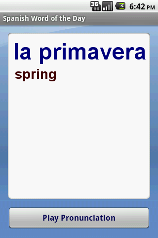 Spanish Word of the Day