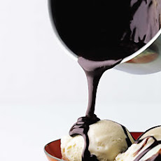 Ice Cream with Chocolate Caramel Sauce