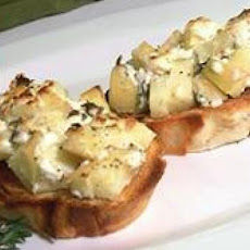 Apple Goat Cheese Bruschetta