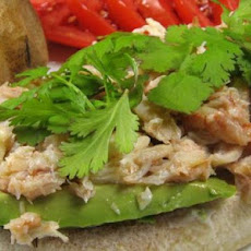 Thai -Style Open Crab Meat Sandwich