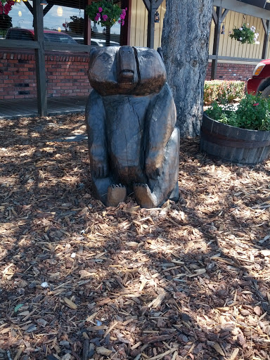 Wooden Bear At Idaho Joe's