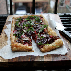 Savory Beet Tart with Radishes and Radicchio