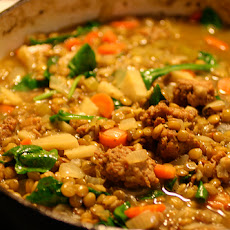 Lentil Soup With Beef and Barley