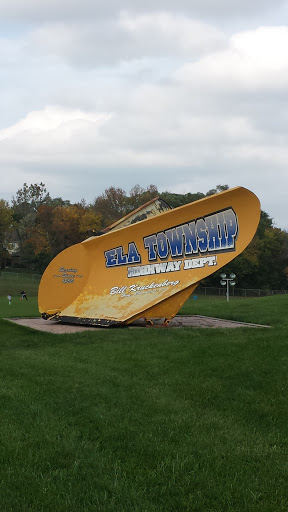 Ela Township Plow Sign