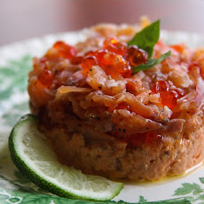 Two-Way Smoked Salmon and Caviar Pate