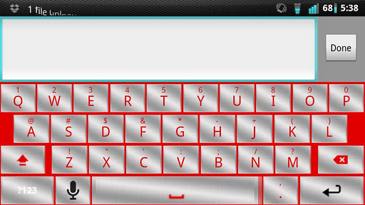 【免費個人化App】Red Silver Keyboard Skin-APP點子