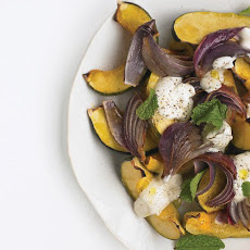Roasted Squash with Onions and Yogurt
