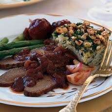 Sweet-and-Sour Brisket with Shallots and New Potatoes