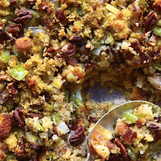 Cornbread, Bacon, Leek, and Pecan Stuffing