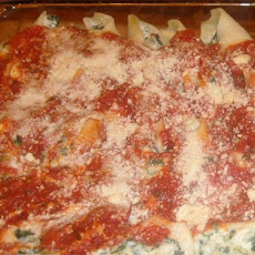 Spinach, Ricotta and Tofu (Optional) Stuffed Shells (Oamc)