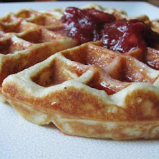 Waffles With Fresh Strawberry Syrup - Emeril Lagasse