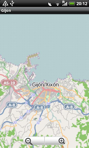 Gijon Street Map