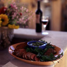 Grilled Beef Tenderloin with Pebre Sauce