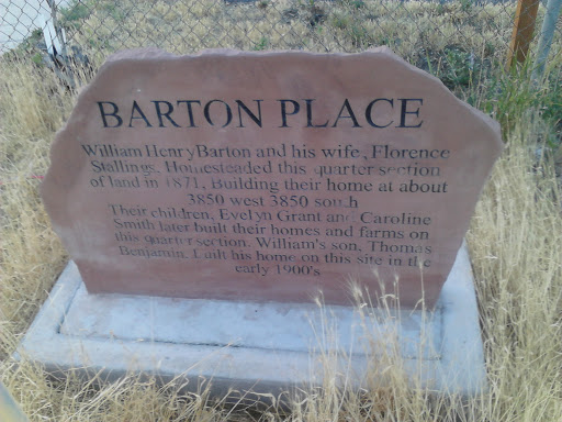 Barton Place Monument