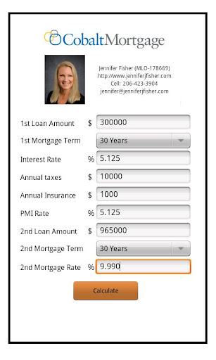 Jennifer Fisher's Mortgage Cal