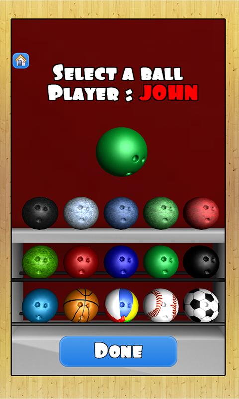 Android application Bowling 3D screenshort