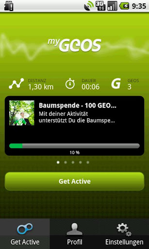 myGEOS Activity Tracker