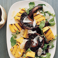 Grilled Polenta and Balsamic Mushrooms