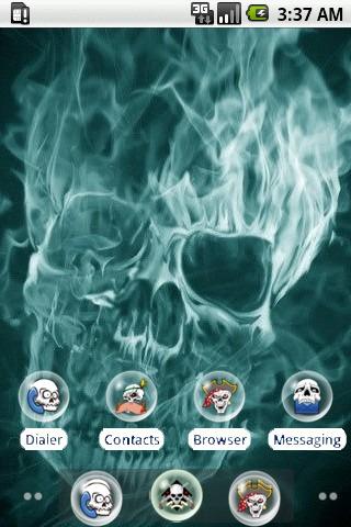 Fire skull [SQTheme] for ADW