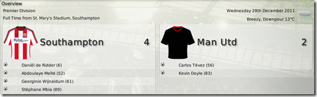Southampton - Manchester United 4:2