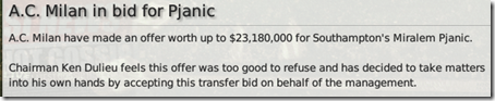The first example is Miralem Pjanic. I have already lost him
