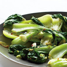 Baby Bok Choy with Chile and Garlic