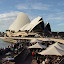 Approaching the Sydney Opera House