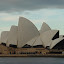 Closeup of the Sydney Opera House from Circular Quay near The Rocks