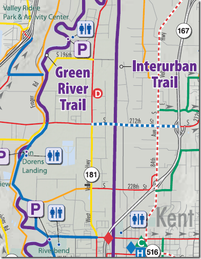 King County biking map