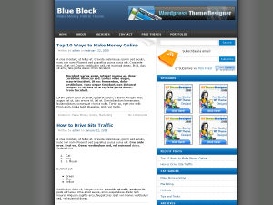 Blue Block Theme Wordpress