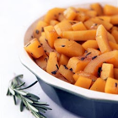 Delicata Squash with Rosemary, Sage, and Cider Glaze