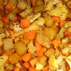 Spicy Potatoes & Cauliflower