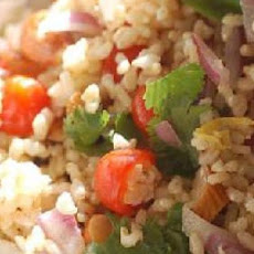Brown Rice, Tomato and Basil Salad