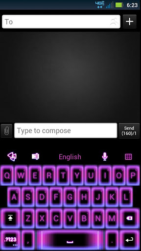 GO Keyboard Girly Neon Theme