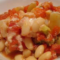 Baked Vegetables With White Beans