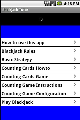blackjack with tutorial