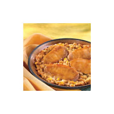 Pork and Corn Stuffing Bake