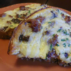 Sausage, Onion and Portabella Mushroom Quiche