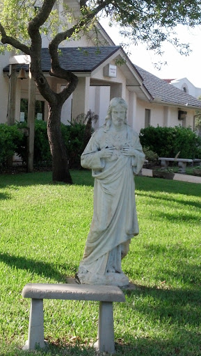 Jesus with Heart Statue