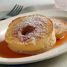 Baked Apple Rings with Caramel Sauce