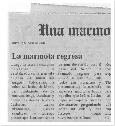 marmota-newspaper
