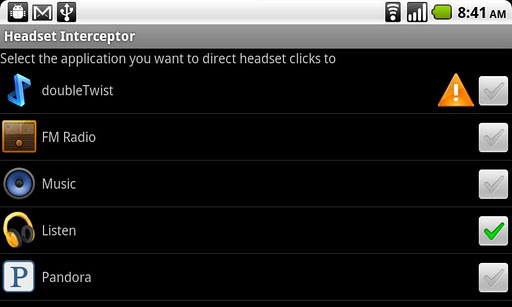 headset-interceptor for android screenshot